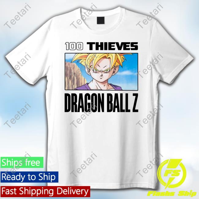 100 Thieves X Higround X Dragon Ball Z T Shirt